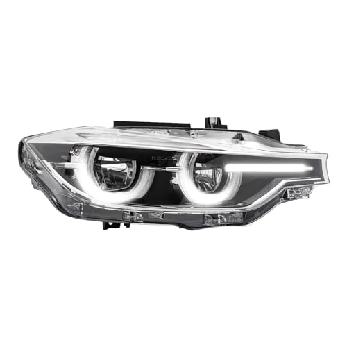 Front LED Headlight Left+Right Side For 2016-2019 BMW 3 Series F30 F31, Driver & Passenger Head Lights Direct Replacement Headlamps Assy Set Assembly (Right Passenger Side)