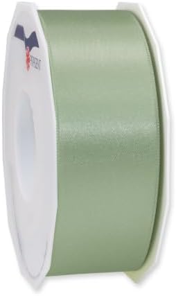 PRÄSENT C.E. Pattberg Satin Antique Green 25 m Satin Ribbon for G...