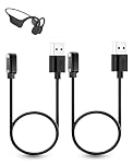 2-Pack Charging Cable for SANOTO DG08 Bone Conduction Headphones,Magnetic Adsorption Charging USB Cable,Portable Quick Charge,Sturdy and Durable,Black