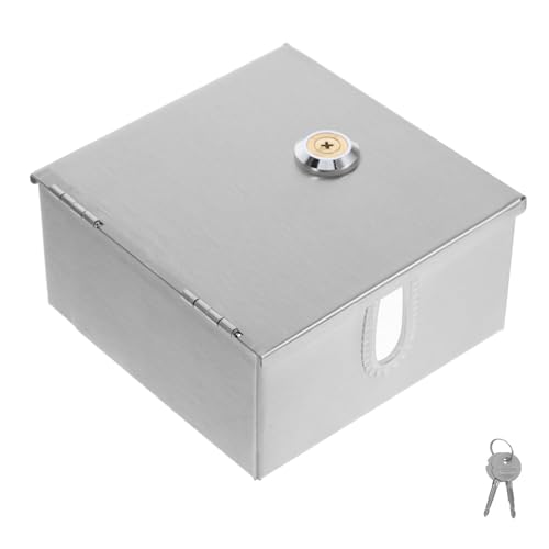 Boîte de protection argenté en acier inoxydable pour prise de véhicule électrique