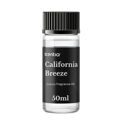 Scentia California Breeze Hotel Scent Diffuser Oil – Luxury Fragrance Inspired by Delano Beach Club – 50 mL – Orange, Green Tea & Jasmine Essential Oil Blend for Home, Office & Aromatherapy Diffusers