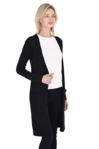 Cashmeren Mid-Length Open Cardigan 100% Cashmere Long Profile Sleeved Sweater for Women2