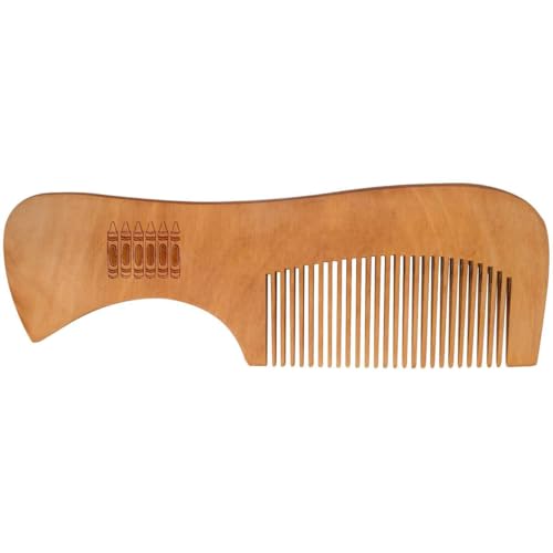 Azeeda 'Row of Crayons' Wooden Comb (HA00055495)