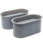 Silicone Planter Mold for Concrete Succulent Centerpiece, Flower Pot DIY, Oval Shape