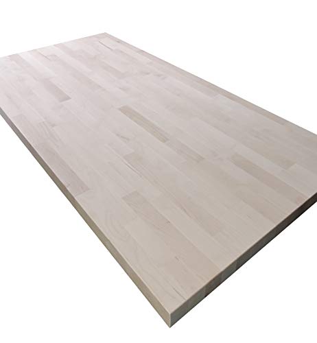 Allwood 1.5" x 48" x 60" Birch Table/Counter/Island Top ** see all edge options ** (Sharp edges (no routing))
