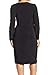 MSK Women's Three-Quarter Sleeve V-Neck Faux-Wrap Dress