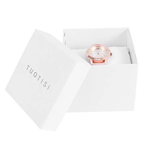 ULTECHNOVO Couro Moda Relógio de Pulso Das Mulheres Assistir À Prova D' Água de Metal Aniversário P