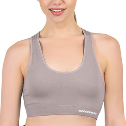 Skechers Women's Seamless Racerback Sports Bra 2 Pack, Sostén Deportivo, Comfortable Flexible Movement , Fitness and Yoga4