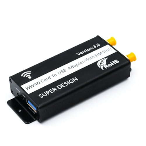 Adaptateur USB M.2 NGFF avec emplacement carte SIM pour module WWAN 4G LTE - 3