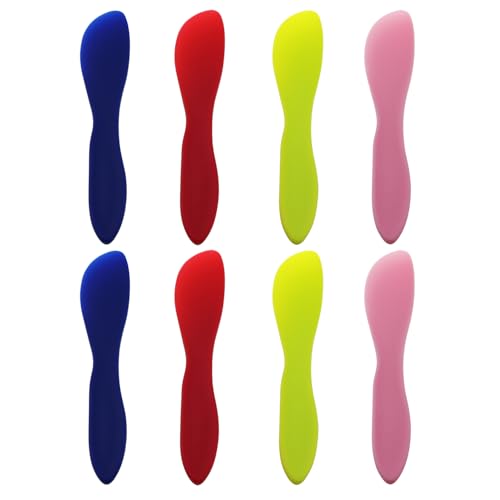 TAODAN 8PCS Four Colours Plastic Butter Knife Multifunctional Butter Knife Butter Knife Applicator Kitchen Frosting Cutter Baking Tools 17.8cm for Spreading Butter Cream Cheese Frosting Jams