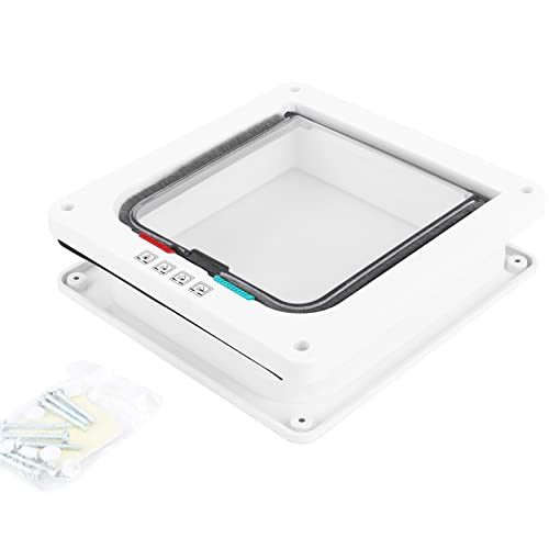 Gavigain 4 Way Lockable Pet Door, Weatherproof and Energy Efficient, Easy DIY Installation, for Cats and Small Dogs