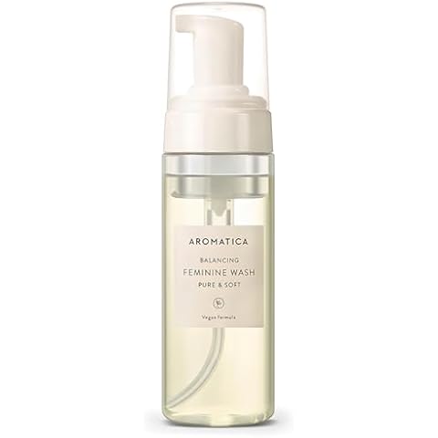 AROMATICA Pure and Soft Feminine Foaming Wash | Vegan, pH-Balanced, Natural Ingredients, Unscented, No Irritation, for Sensitive Skin Cover