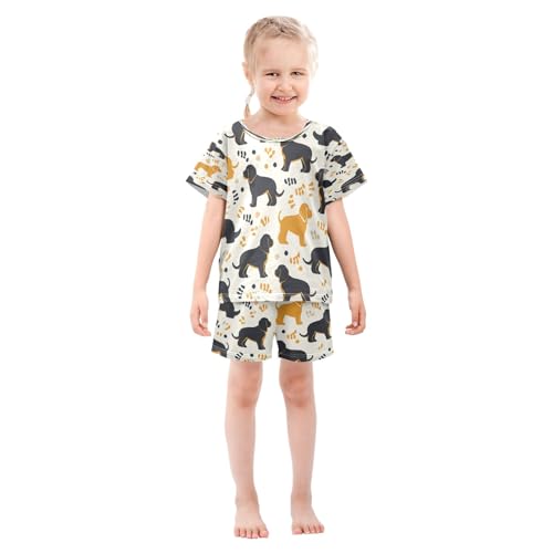 Dog(5) Kids Pjs Set Boys Girls Summer Short-Sleeve Sleepwear Pajamas 2PCS3