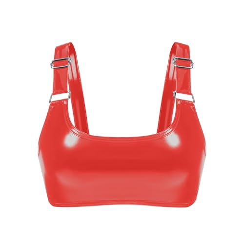 Soutien-Gorge en Cuir Ajustable Finition Brillant anti-irritation