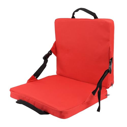 YYQTGG Portable Outdoor Chair Cushion with Adjustable Buckle, Foldable Stadium Seat Cushion for Sports Events, Outing, Travelling, Hiking, Fishing
