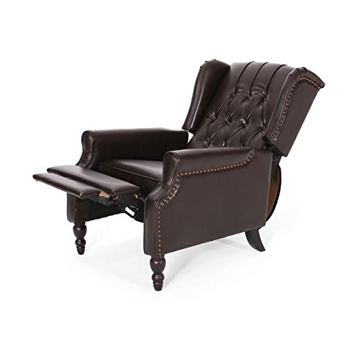 Christopher Knight Home Earlean Leather Recliner (Set of 2), Brown, Dark Brown by Christopher Knight Home - Image 3