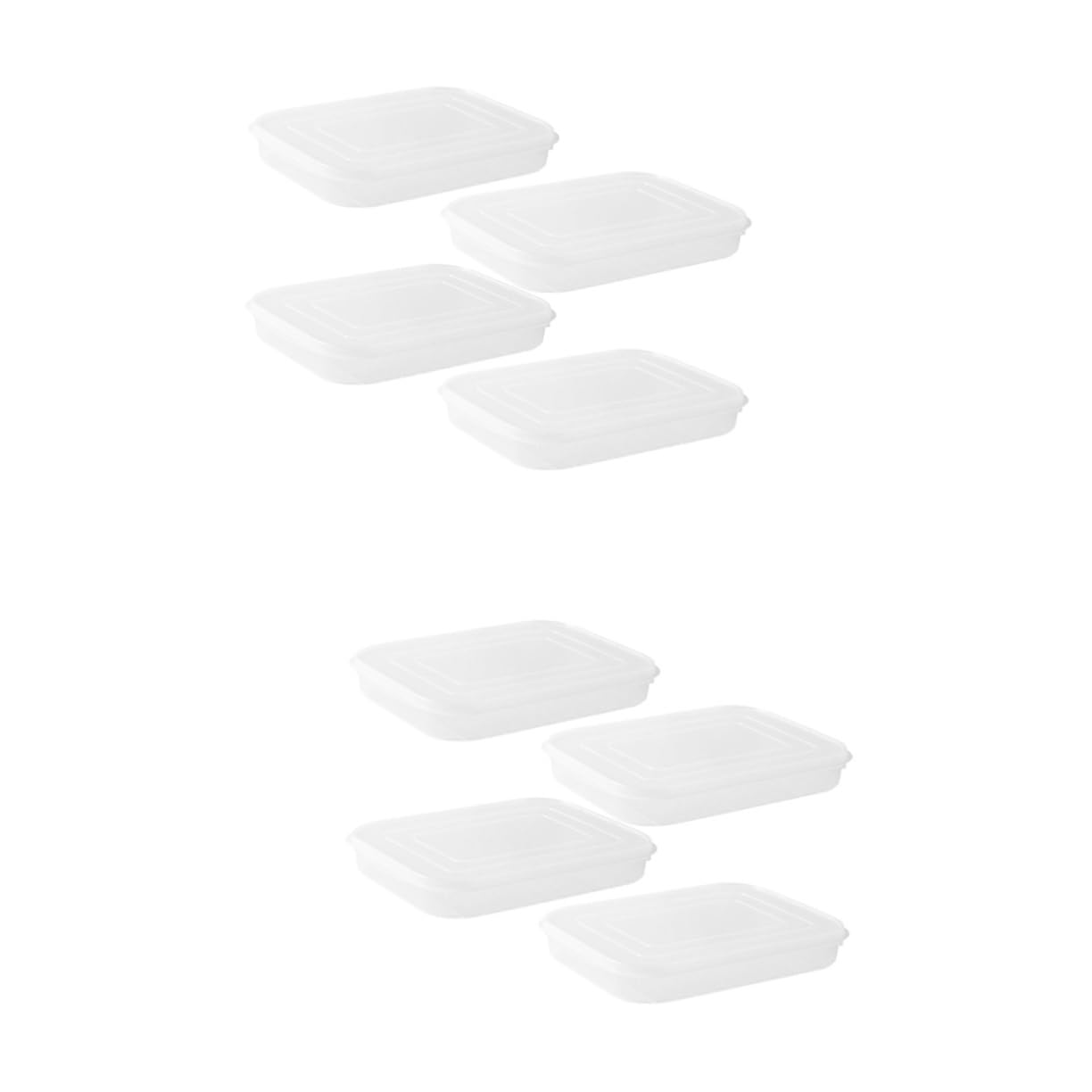 MAGICLULU 2 Set Più Croccante Custode Del Burro Francese Organizzatore Del Frigorifero Contenitore Per Il Bacon Contenitore Per Il Congelatore Contenitori Ermetici Con Coperchio 4 Pezzi * 2
