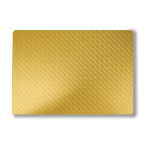Image of Carbon Fiber Laptop Skin Compatible with Surface Laptop 7 15 inch (2024) - Solid Marigold - Premium 3M Vinyl Protective Wrap Decal Cover - Easy to Apply | Crafted in The USA by MightySkins