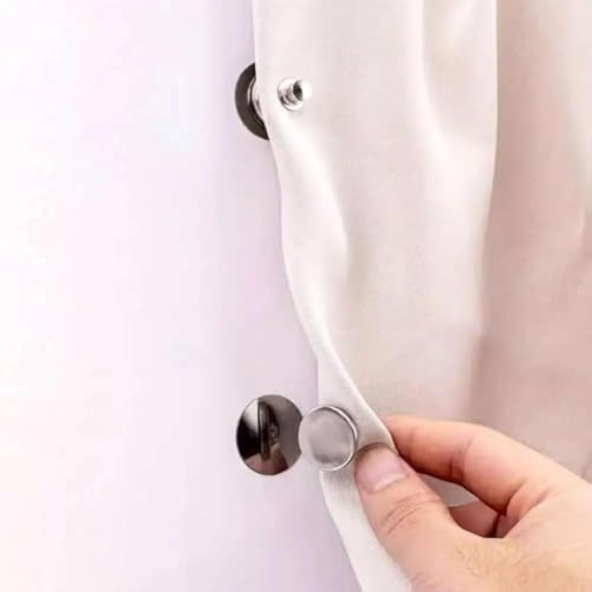 Strong Magnetic Curtain Clips - 2 Pack, Heavy Duty Alloy