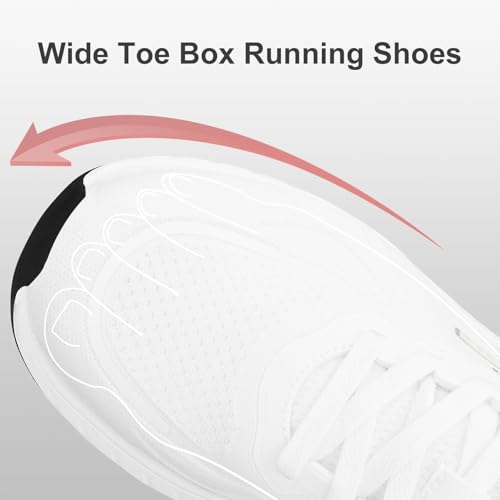 Image of Breathable Running Shoes for Men, Non Slip Mens Walking Shoes, Lightweight Comfort Fashion Casual Sneakers for Men Work, Gym, Jogging, Athletic and Sports
