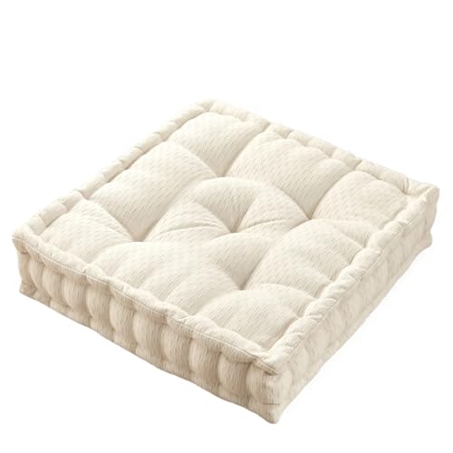 MWAHJU CojíN Almohada de Suelo for meditación, Cojines Cuadrados for el Suelo, Asiento, cojín de meditación for Yoga for Adultos, Viajes a casa para Interior