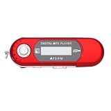 Yusat Lettore MP3 USB Portatile con Display LCD, Spegnimento Automatico,