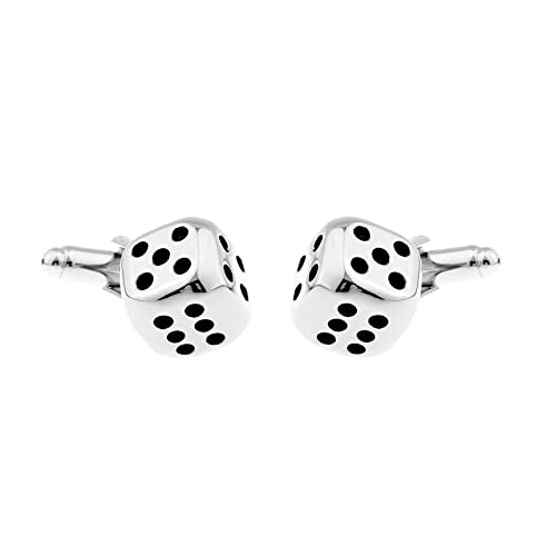 Mancuernillas Vintage de Dados para Hombre Daesar miniatura 1
