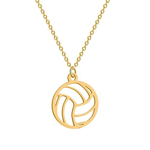 Hollow Volleyball Necklace