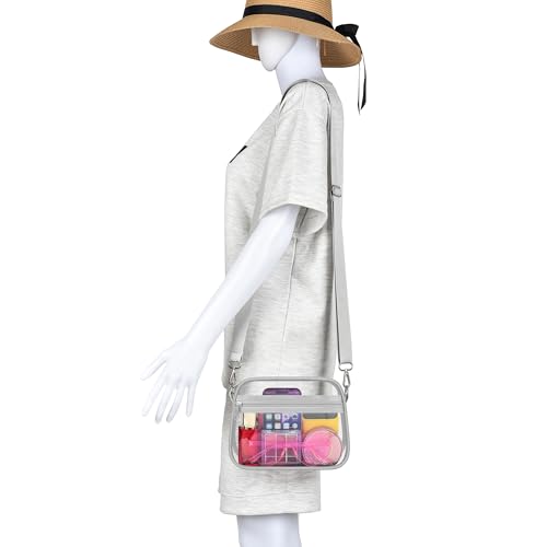 Image of Oraben Clear Bag for Stadium Events Clear Purse Stadium Bag Satchel Handbags for Sports Events Concerts Festivals | Stadium Approved