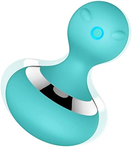 MANFLY Cordless Electric Massager with 10 Powerful Vibrations, Rechargeable Handheld Neck Massager (Black) (Blue)