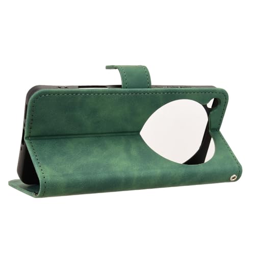 Image of for Oppo Find X9 Ultra 5G Leather Case Skin Feel Anti Drop Wallet Stand Flip Phone Cover - Green