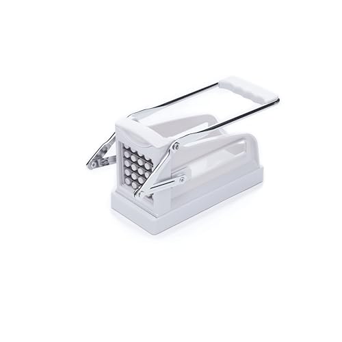 KitchenCraft Potato Chipper Professional Chip Cutter Plastic and Stainless Steel 23.5 x 1.5 x 12 cm White