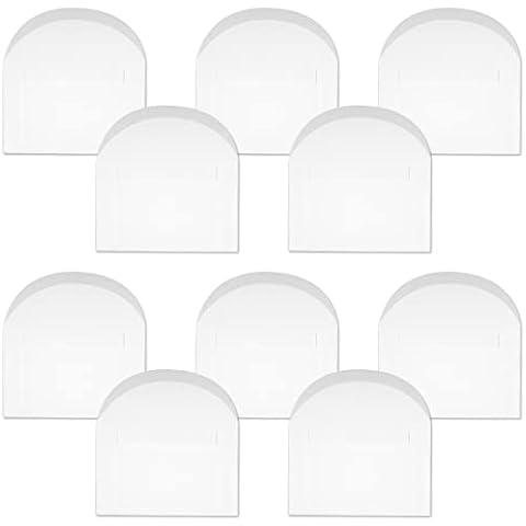 Ucatcher 50 PCS Small Kraft Paper Envelops, Mini Coin Seed Beads Envelops for Little Things, Gift Envelopes for Christmas Thanksgiving Wedding Invitation (White) Cover