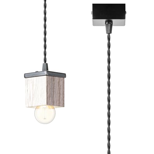 Lámpara de techo de madera para comedores rústicos y barras de cocina rústica