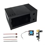DIY Bloc d'alimentation Boîtier en alliage d'aluminium CNC avec interface PD et écran rotatif à 360° pour alimentation régulée Noir Design compact 111 x 65 x 57 mm Système de refroidissement