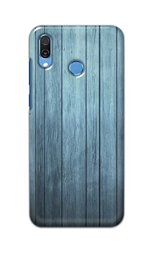Image of Printed Hard Back Cover Case for Honor Play Back Cover (Wooden Blue) -702