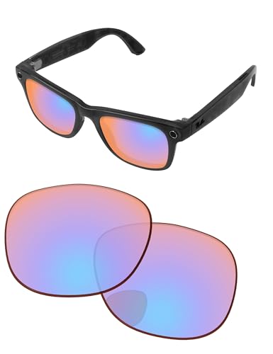 Image of Replacement Lenses for Ray-Ban Meta Wayfarer RW4008 & RW4012 53mm AI Glasses - Photochromic, Anti Blue Light Lens