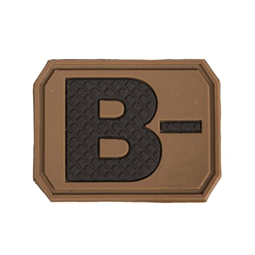 'Patch 3d Blood "B negativo Dark Coyote