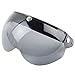 VCOROS 3 Snap 3/4 Helmet Shield with FLIP UP Hinge for TORC T50 Vintage Motorcycle Helmets (Dark Smoke)