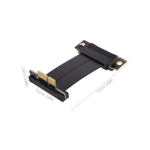 Cable PCIe 4.0 GPU negro para montaje vertical en chasis de ordenador 4