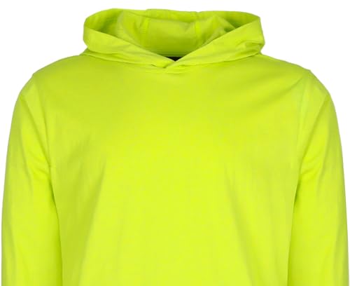 Image of BOCOMAL FR Hooded T Shirts Utility Pocket Fire Resistant Summer Hoodie CAT2 | 6oz Midweight Flame Retardant Cotton Hoodies,Kangaroo /Button Pocket,NFPA2112,Rib-Knit Cuffs,FRC Welding Arc Rated Work Shirt