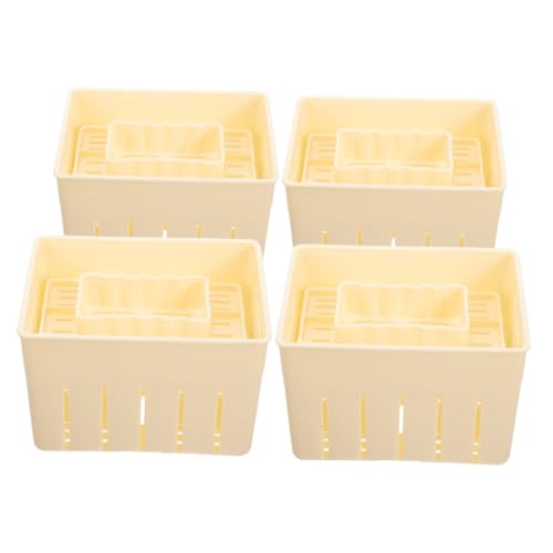 VALICLUD 4pezzi Stampo Per Pressa Di Tofu Strumento Per Produzione Di Tofu Pressa Per Formaggio Per Cucina Utensile Per Preparazione Di Accessorio Compatto Per Cucina