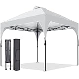 Oneofics Pop Up Canopy, 8x8 FT Instant Outdoor Canopy Tent with Carrying Bag, 3 Adjustable Heights - Portable for Event, Parties, Camping and More Outdoor Activities