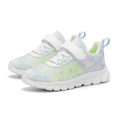 Girls Athletic Shoes Breathable Mesh Running Non-Slip Sneakers Soft Sole School Lightweight Sports Cute Tennis Shoes2