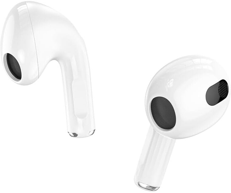 Close-up of HOCO EW35 individual earbuds