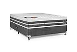 Cama Box + Colchão Castor Casal Premium Gel One Face Pocket 138x188x59cm
