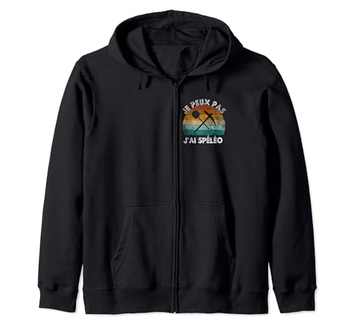 No Puedo Tengo Espeleo Cavidad Subterránea Espeleólogo Retro Sudadera con Capucha