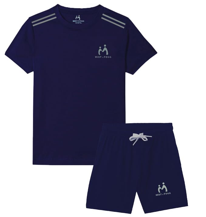 MIST N FOGG Boys and Girls Sports Dry Fit T-Shirts and Short Set MIST N FOGG Boys and Girls Sports Dry Fit T-Shirts and Short Set
