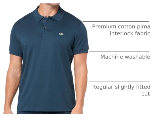 Image of Lacoste Men's Regular Fit Cotton Pima Polo Shirt