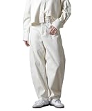 [ナノ・ユニバース] コーデュロイ ワイド カーブパンツ (セットアップ可) レディース F 037 アイボリー 673-4227324
